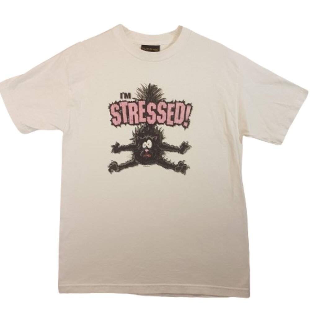 MARSHLANDS CANADA Graphic Tee Shirt Medium US M Statement Quote Animal Pets Cats
